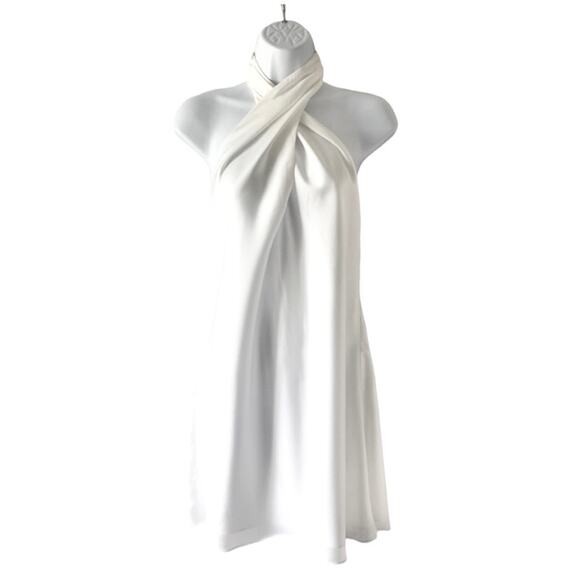 Show Me Your Mumu Jasmine Mini Bridal Dress in Ivory Luxe Satin XS - Picture 5 of 7